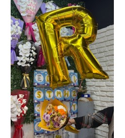 Uçan Harf Balon ve Kasımpatı buketi
